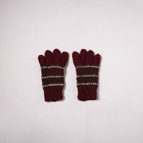 Kumaun Hand Knitted Acrylic Woolen Hand Gloves for Winter (Adult) 16