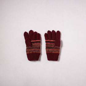Kumaun Hand Knitted Acrylic Woolen Hand Gloves for Winter (Adult) 17