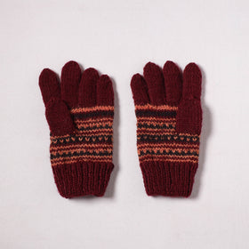 Kumaun Hand Knitted Acrylic Woolen Hand Gloves for Winter (Adult) 17