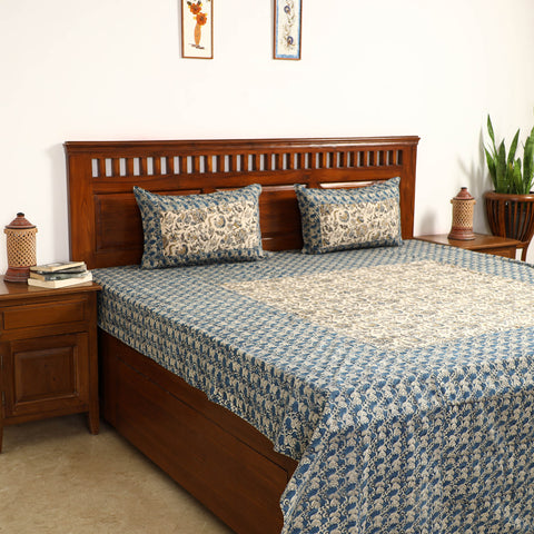 kalamkari  double bed cover set