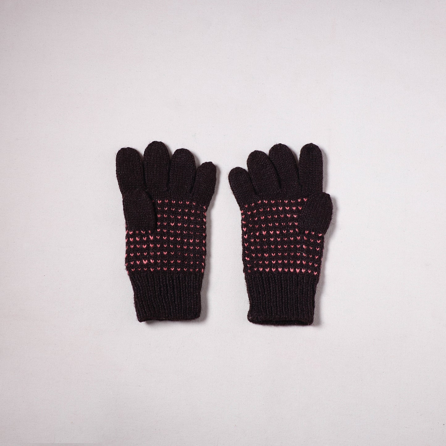 Kumaun Hand Knitted Acrylic Woolen Hand Gloves for Winter (Adult) 19