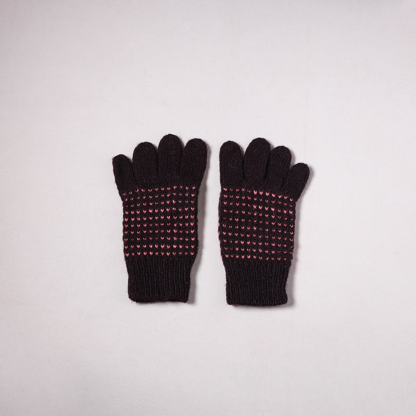 Kumaun Hand Knitted Acrylic Woolen Hand Gloves for Winter (Adult) 19