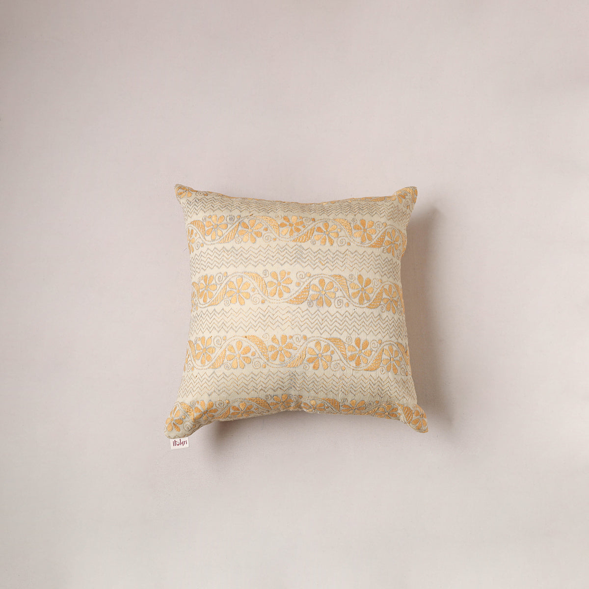 Running Stitch Plain Cushion Cover (16 x 16 in) 280