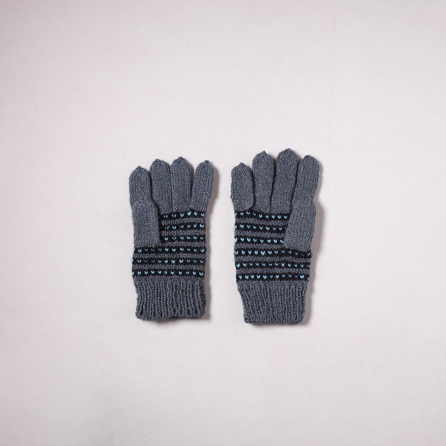 Kumaun Hand Knitted Acrylic Woolen Hand Gloves for Winter (Adult) 20