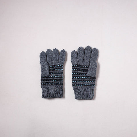 Kumaun Hand Knitted Acrylic Woolen Hand Gloves for Winter (Adult) 20