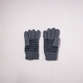 Kumaun Hand Knitted Acrylic Woolen Hand Gloves for Winter (Adult) 20