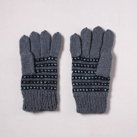 Kumaun Hand Knitted Acrylic Woolen Hand Gloves for Winter (Adult) 20