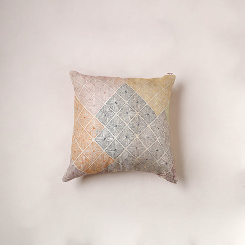 Running Stitch Plain Cushion Cover (16 x 16 in) 281