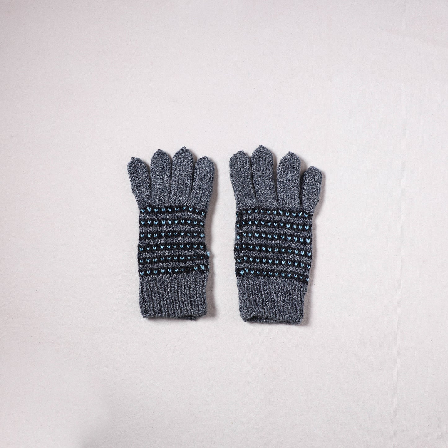 Kumaun Hand Knitted Acrylic Woolen Hand Gloves for Winter (Adult) 20
