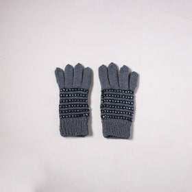Kumaun Hand Knitted Acrylic Woolen Hand Gloves for Winter (Adult) 20