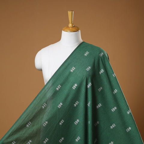 Green - prewashed cotton jacquard fabric 37 - handcrafted