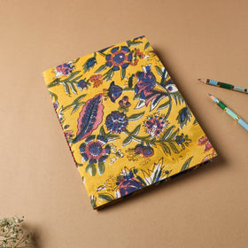 Sanganeri Fabric Cover Handmade Paper Notebook