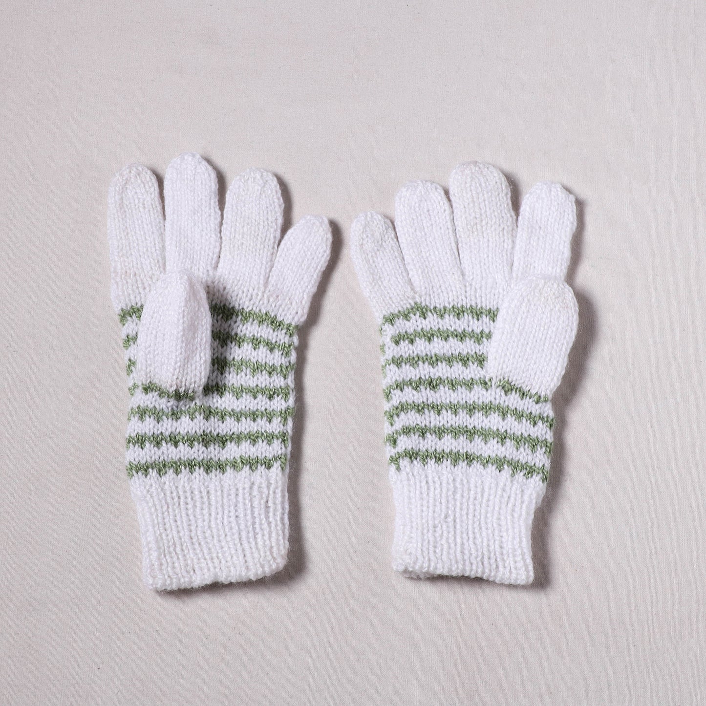 Kumaun Hand Knitted Acrylic Woolen Hand Gloves for Winter (Adult) 21