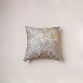 Running Stitch Plain Cushion Cover (16 x 16 in) 283