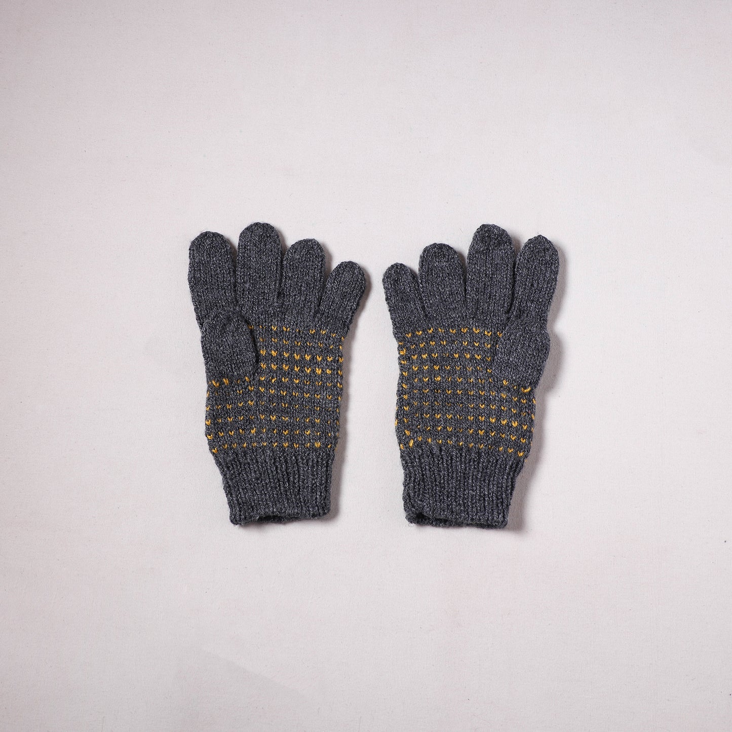 Kumaun Hand Knitted Acrylic Woolen Hand Gloves for Winter (Adult) 22