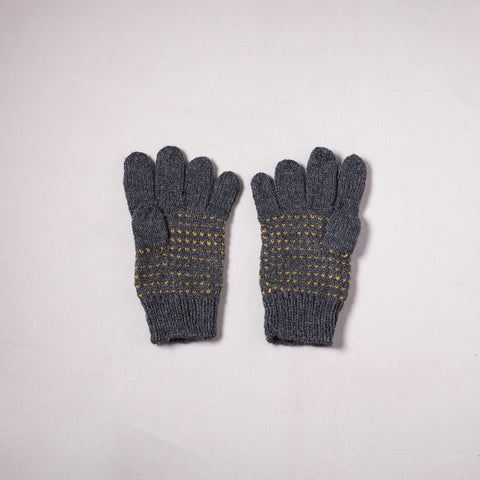 Kumaun Hand Knitted Acrylic Woolen Hand Gloves for Winter (Adult) 22