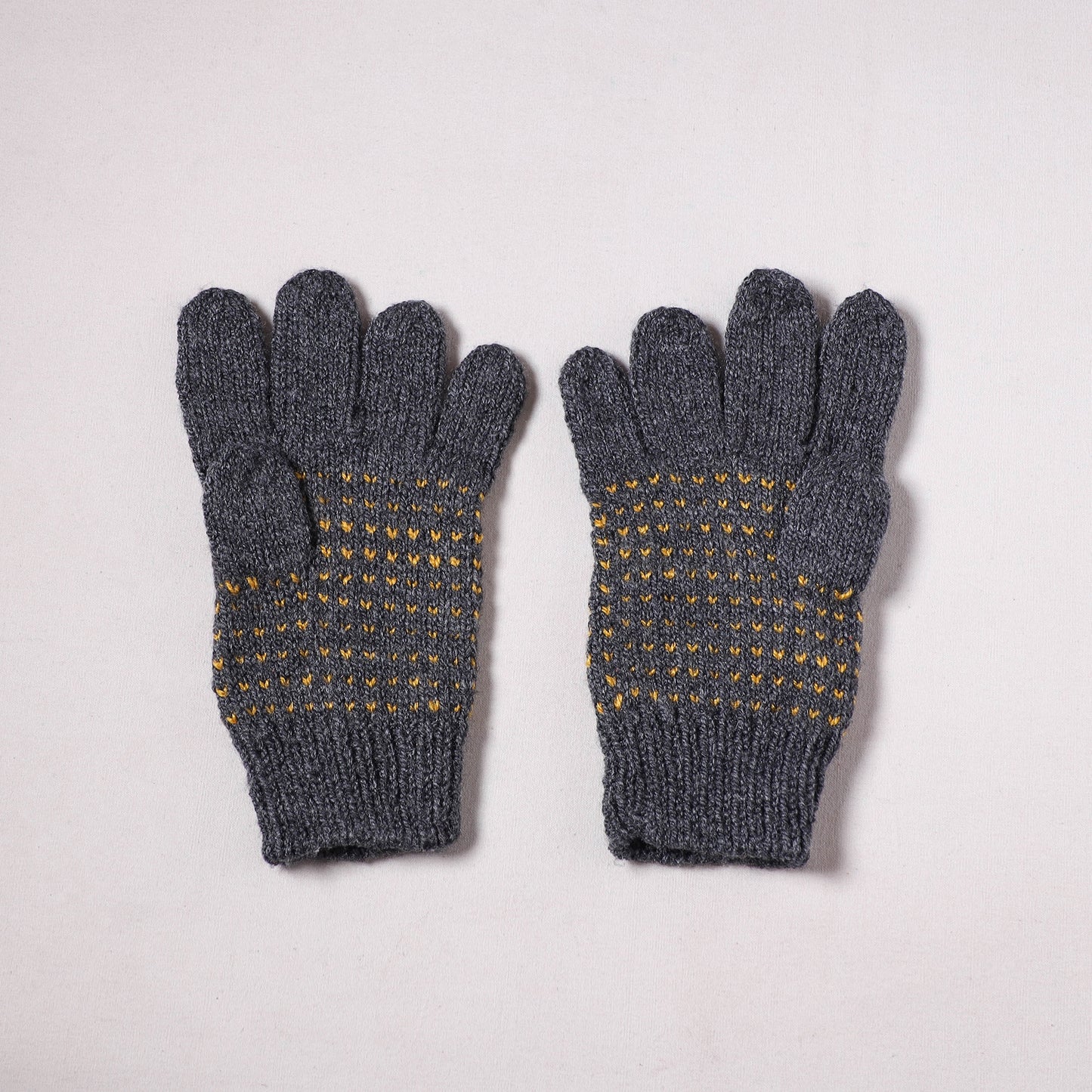 Kumaun Hand Knitted Acrylic Woolen Hand Gloves for Winter (Adult) 22