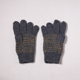 Kumaun Hand Knitted Acrylic Woolen Hand Gloves for Winter (Adult) 22