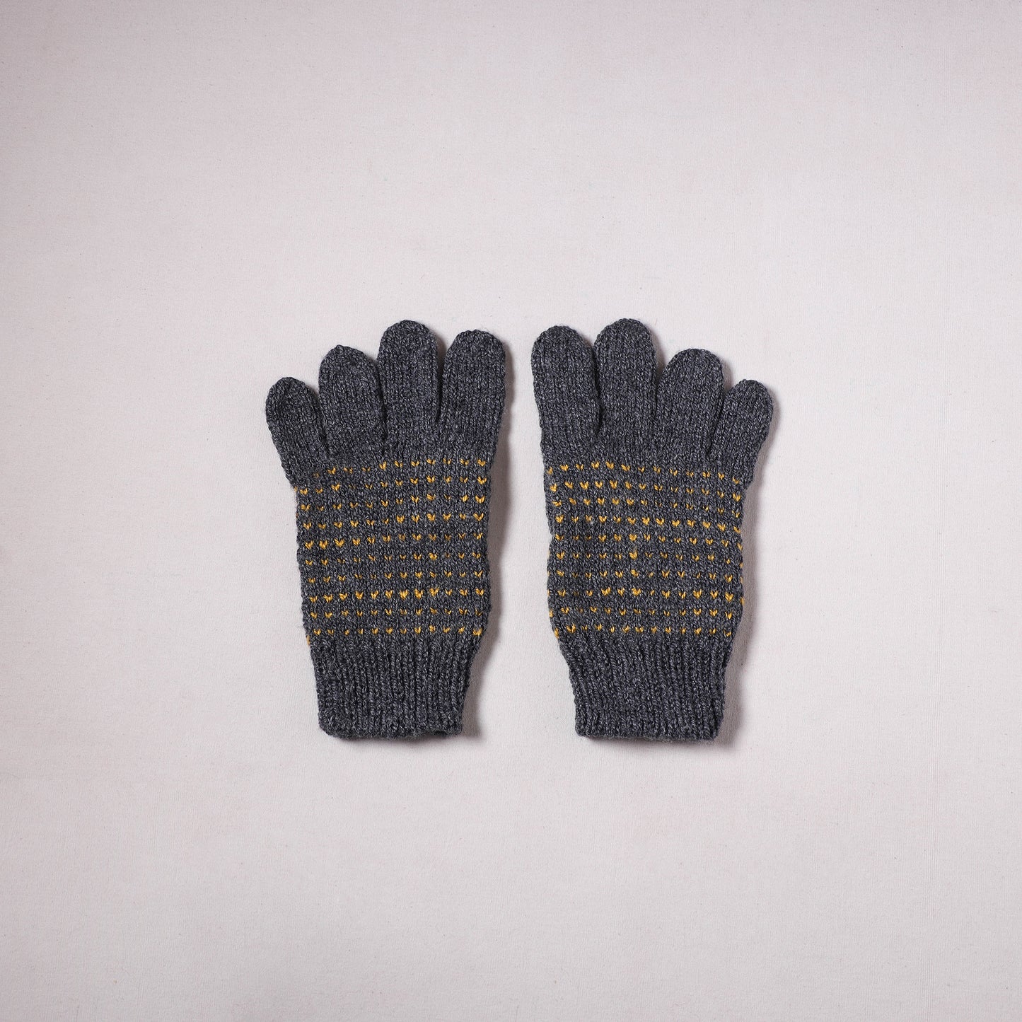 Kumaun Hand Knitted Acrylic Woolen Hand Gloves for Winter (Adult) 22