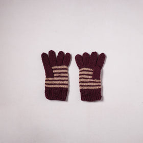 Kumaun Hand Knitted Acrylic Woolen Hand Gloves for Winter (Adult) 23
