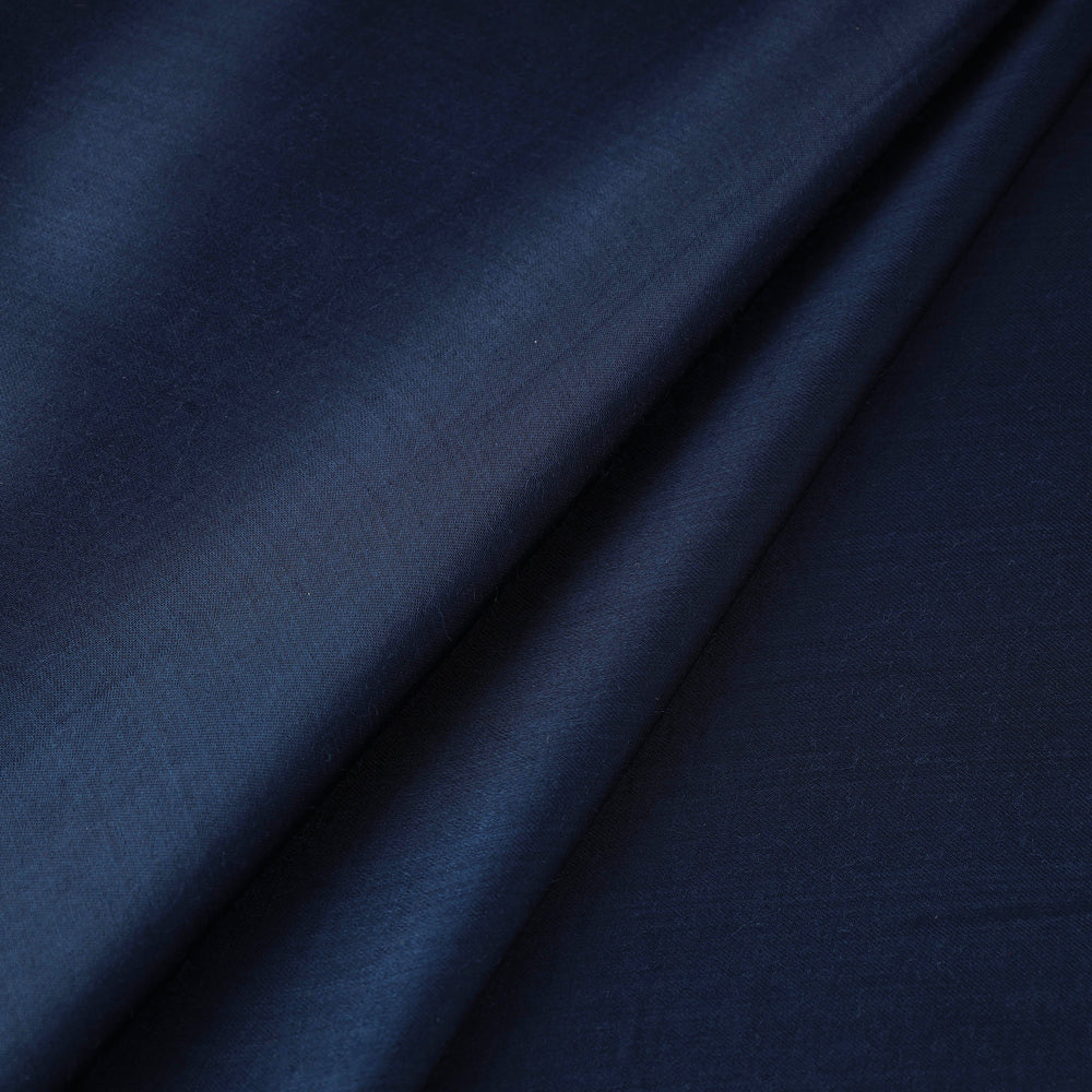 Blue - Plain Modal Silk Fabric 04