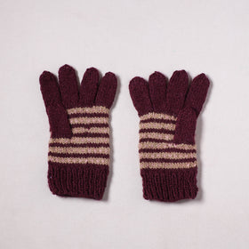 Kumaun Hand Knitted Acrylic Woolen Hand Gloves for Winter (Adult) 23