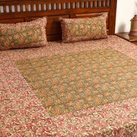 kalamkari  double bed cover set