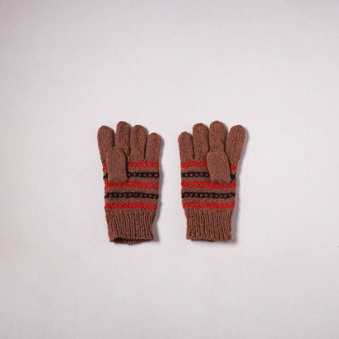 Kumaun Hand Knitted Acrylic Woolen Hand Gloves for Winter (Adult) 24