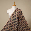Beige Hakoba Natural Dyed Cotton Ajrakh Print Fabric