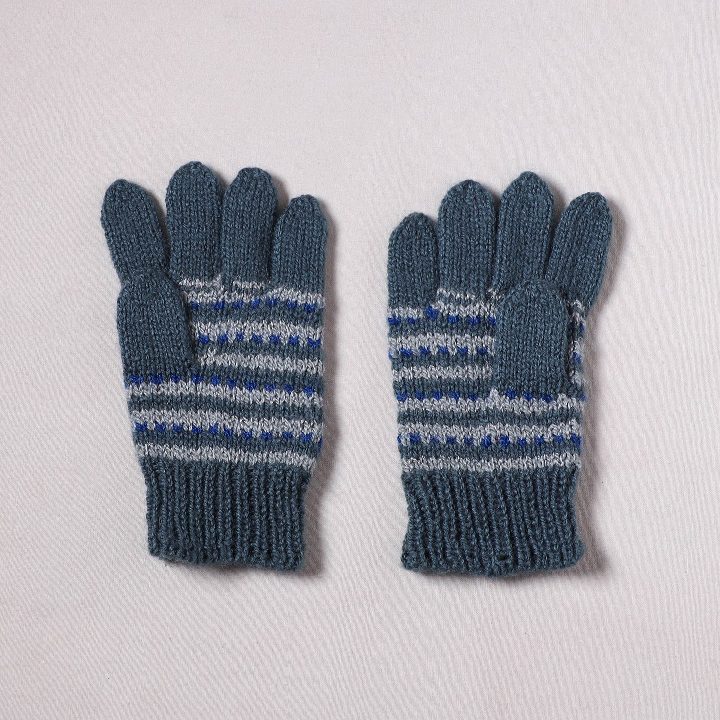 Kumaun Hand Knitted Acrylic Woolen Hand Gloves for Winter (Adult) 26