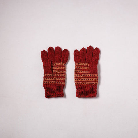 Kumaun Hand Knitted Acrylic Woolen Hand Gloves for Winter (Adult) 27