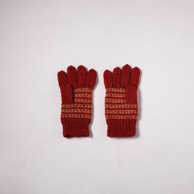 Kumaun Hand Knitted Acrylic Woolen Hand Gloves for Winter (Adult) 27
