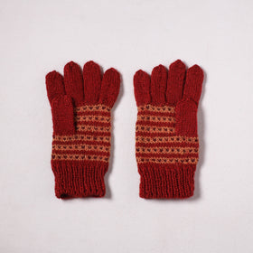Kumaun Hand Knitted Acrylic Woolen Hand Gloves for Winter (Adult) 27