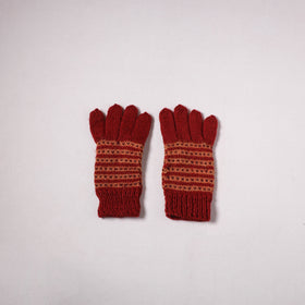 Kumaun Hand Knitted Acrylic Woolen Hand Gloves for Winter (Adult) 27