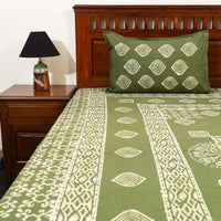 Cotton Double Hand Batik Print Bed Sheet Set 49