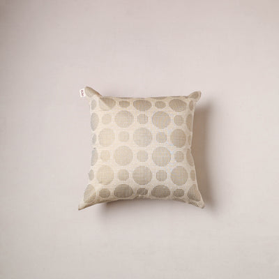Plain Chanderi Silk Buti Cushion Cover (16 x 16 in) 291