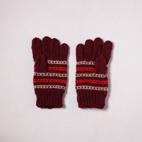 Kumaun Hand Knitted Acrylic Woolen Hand Gloves for Winter (Adult) 28