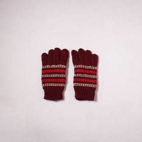 Kumaun Hand Knitted Acrylic Woolen Hand Gloves for Winter (Adult) 28