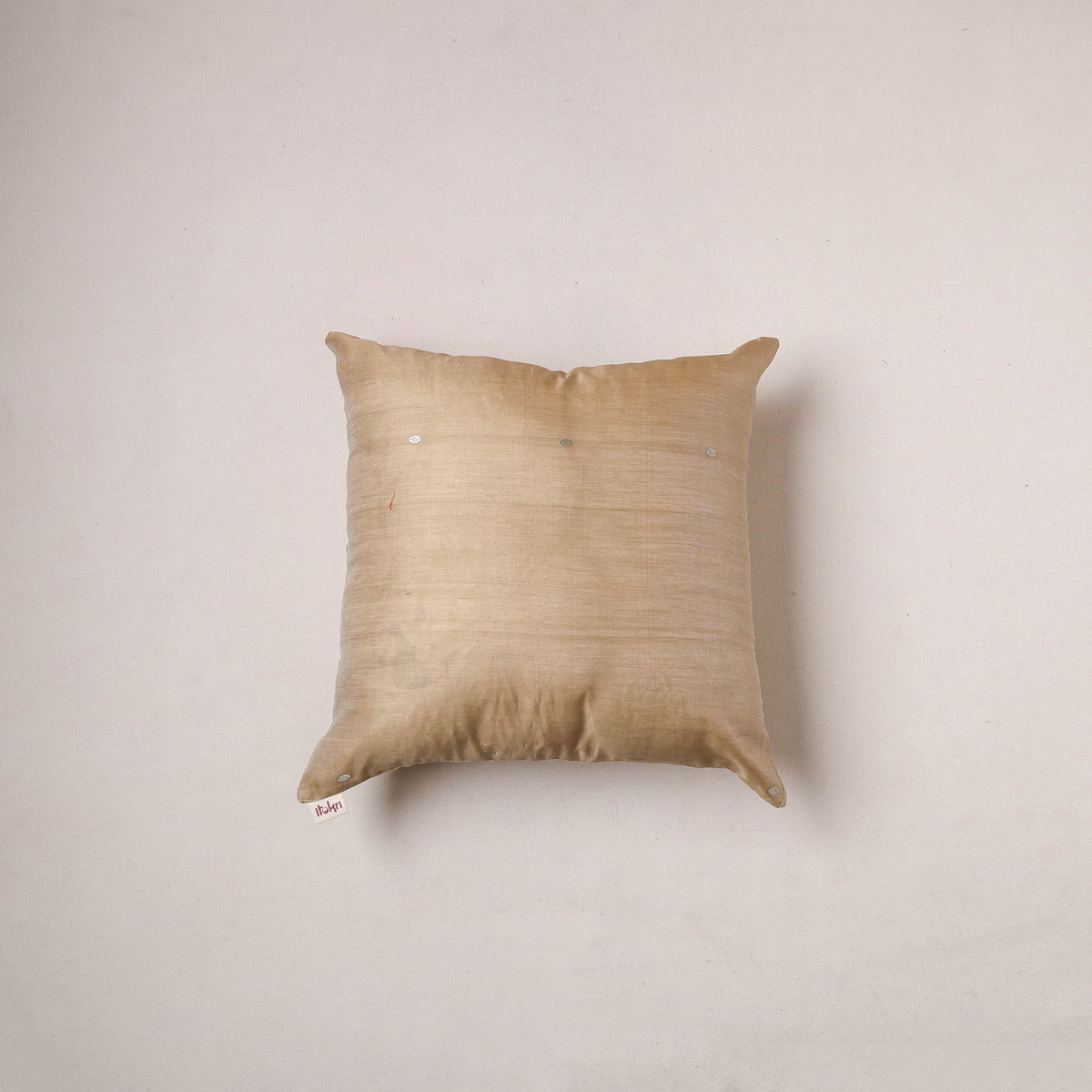 Plain Chanderi Silk Buti Cushion Cover (16 x 16 in) 292