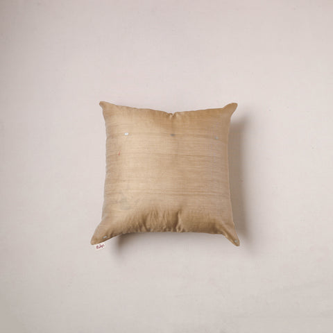 Plain Chanderi Silk Buti Cushion Cover (16 x 16 in) 292