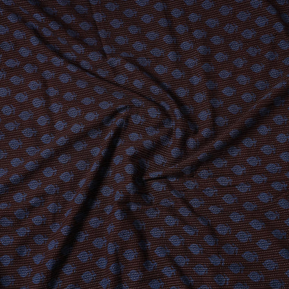 Blue - Bagh Block Printed Kantha Style Cotton Precut Fabric (2 Meter)