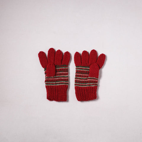 Kumaun Hand Knitted Acrylic Woolen Hand Gloves for Winter (Adult) 30