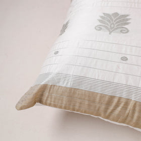Plain Chanderi Silk Buti Cushion Cover (16 x 16 in) 294
