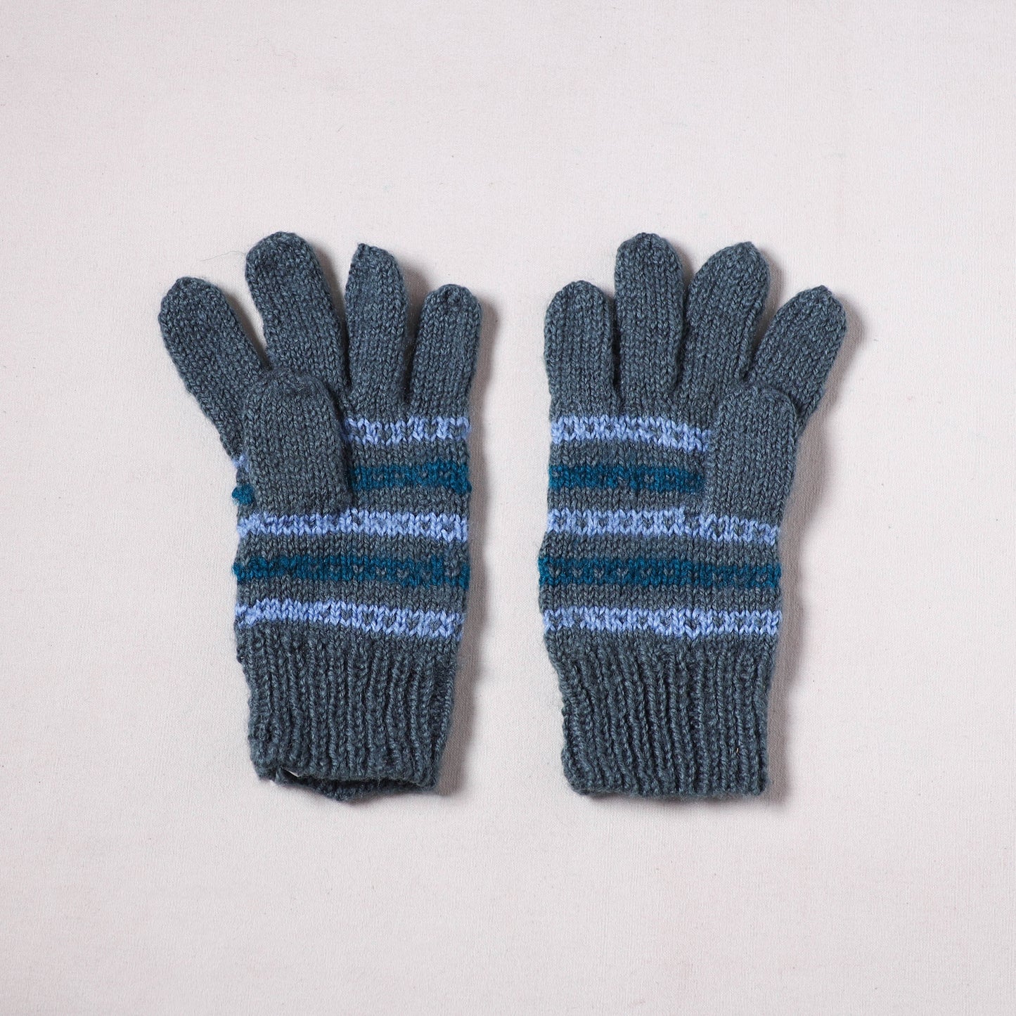 Kumaun Hand Knitted Acrylic Woolen Hand Gloves for Winter (Adult) 36