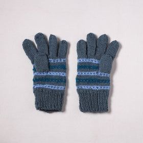 Kumaun Hand Knitted Acrylic Woolen Hand Gloves for Winter (Adult) 36