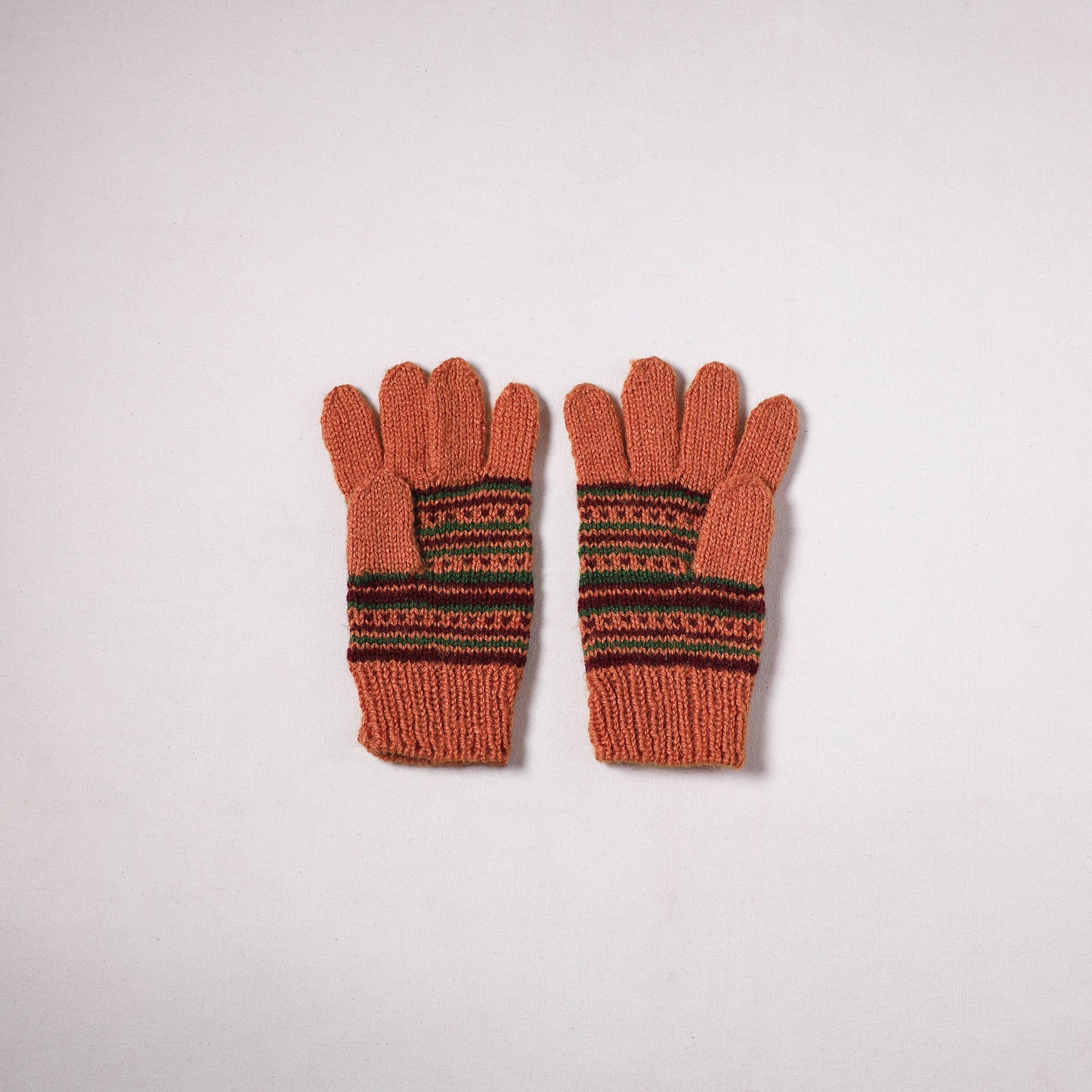 Kumaun Hand Knitted Acrylic Woolen Hand Gloves for Winter (Adult) 37