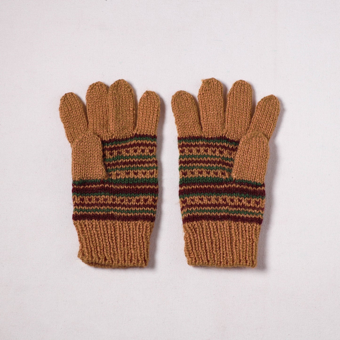 Kumaun Hand Knitted Acrylic Woolen Hand Gloves for Winter (Adult) 37