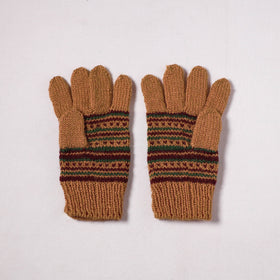 Kumaun Hand Knitted Acrylic Woolen Hand Gloves for Winter (Adult) 37