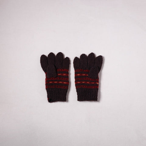Kumaun Hand Knitted Acrylic Woolen Hand Gloves for Winter (Adult) 38