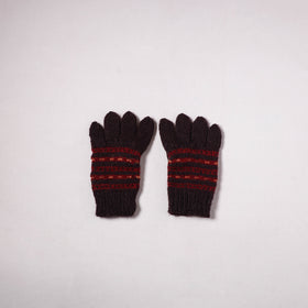Kumaun Hand Knitted Acrylic Woolen Hand Gloves for Winter (Adult) 38